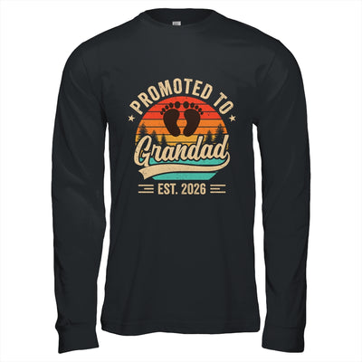 Promoted To Grandad Est 2026 Grandparents Baby Announcement Shirt & Hoodie | siriusteestore