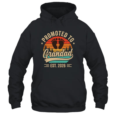Promoted To Grandad Est 2026 Grandparents Baby Announcement Shirt & Hoodie | siriusteestore
