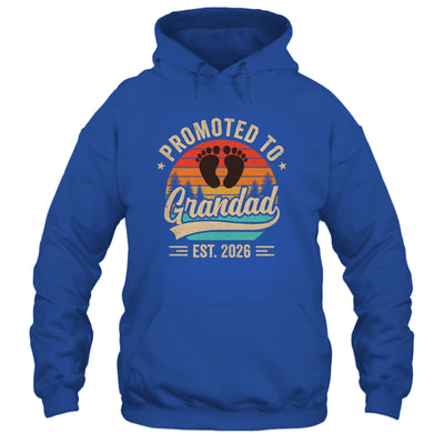 Promoted To Grandad Est 2026 Grandparents Baby Announcement Shirt & Hoodie | siriusteestore