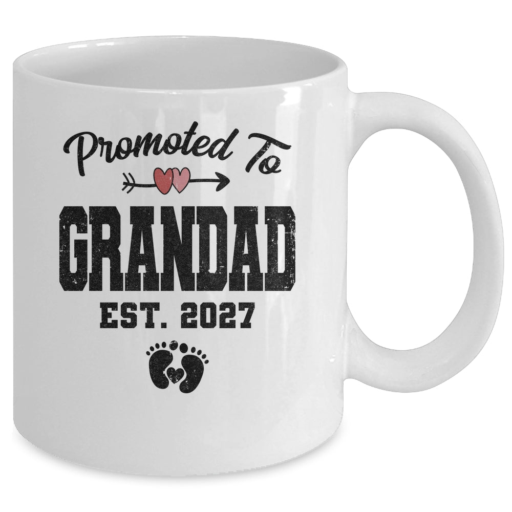Promoted To Grandad Est 2027 First Time Fathers Day Mug | siriusteestore