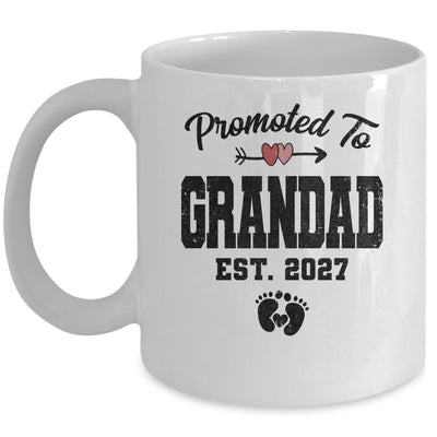 Promoted To Grandad Est 2027 First Time Fathers Day Mug | siriusteestore