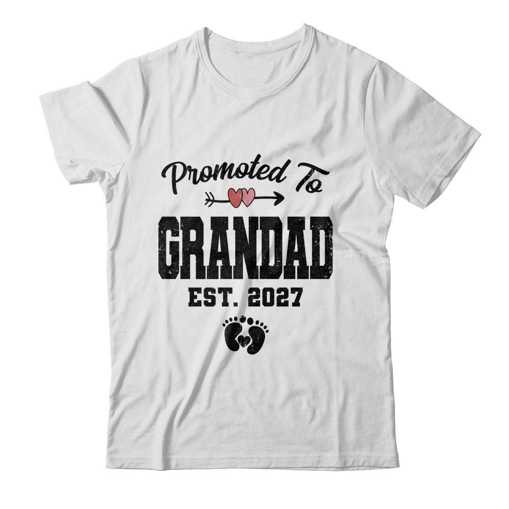 Promoted To Grandad Est 2027 First Time Fathers Day Shirt & Hoodie | siriusteestore