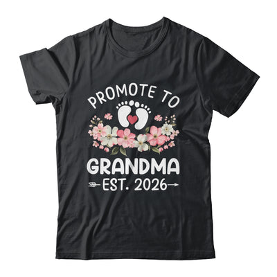 Promoted To Grandma 2026 First Time Floral New Grandma Shirt & Hoodie | siriusteestore