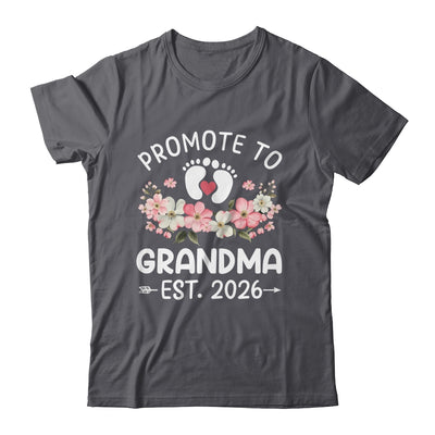 Promoted To Grandma 2026 First Time Floral New Grandma Shirt & Hoodie | siriusteestore