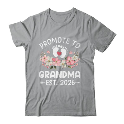 Promoted To Grandma 2026 First Time Floral New Grandma Shirt & Hoodie | siriusteestore