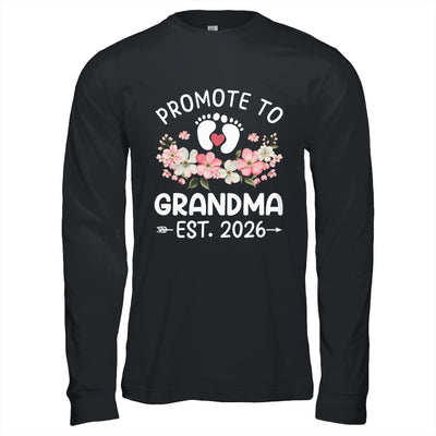 Promoted To Grandma 2026 First Time Floral New Grandma Shirt & Hoodie | siriusteestore