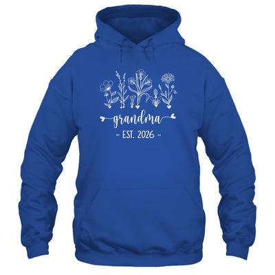 Promoted To Grandma 2026 Pregnancy Announcement Floral Shirt & Hoodie | siriusteestore