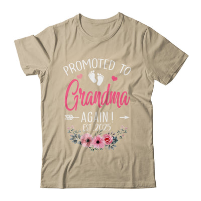 Promoted To Grandma Again Est 2025 Mothers Day Shirt & Tank Top | siriusteestore