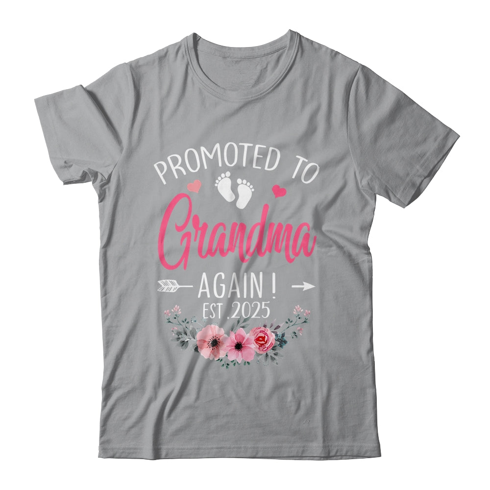 Promoted To Grandma Again Est 2025 Mothers Day Shirt & Tank Top | siriusteestore