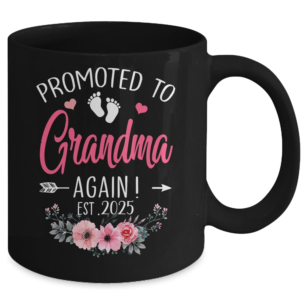 Promoted To Grandma Again Est 2025 Mothers Day Mug | siriusteestore