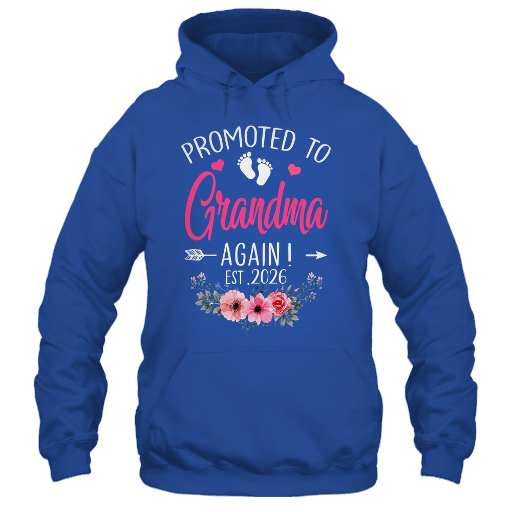 Promoted To Grandma Again Est 2026 Mothers Day Shirt & Tank Top | siriusteestore