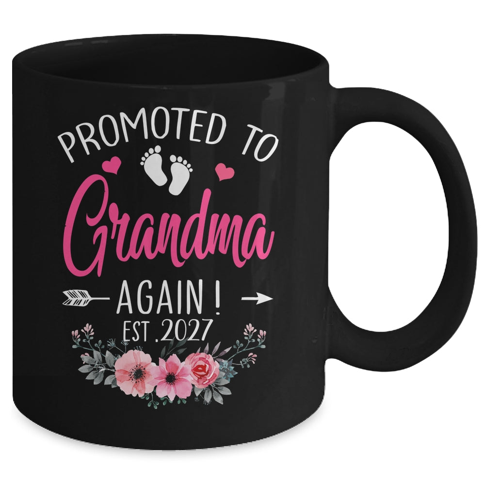 Promoted To Grandma Again Est 2027 Mothers Day Mug | siriusteestore