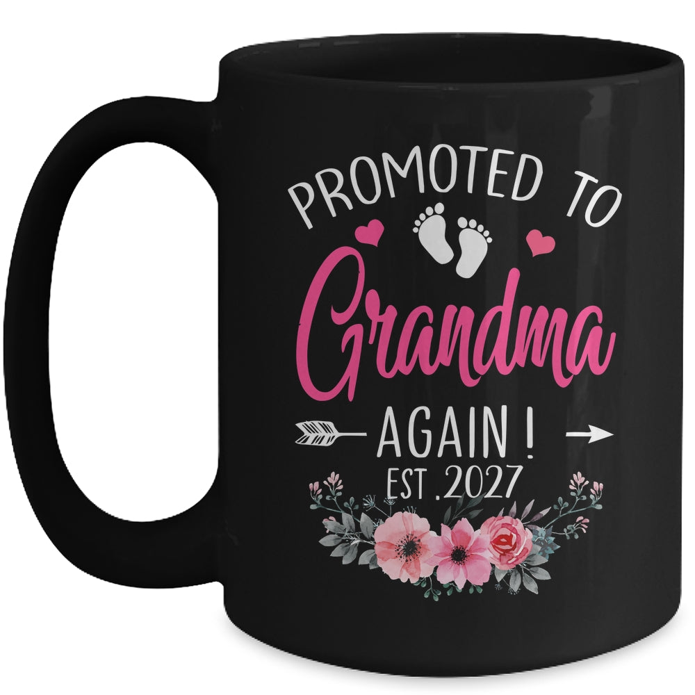 Promoted To Grandma Again Est 2027 Mothers Day Mug | siriusteestore