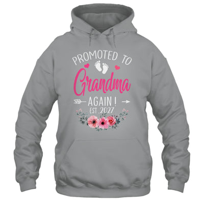 Promoted To Grandma Again Est 2027 Mothers Day Shirt & Tank Top | siriusteestore