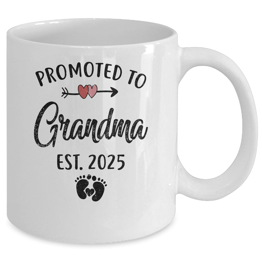 Promoted To Grandma Est 2025 First Time Mothers Day Mug | siriusteestore