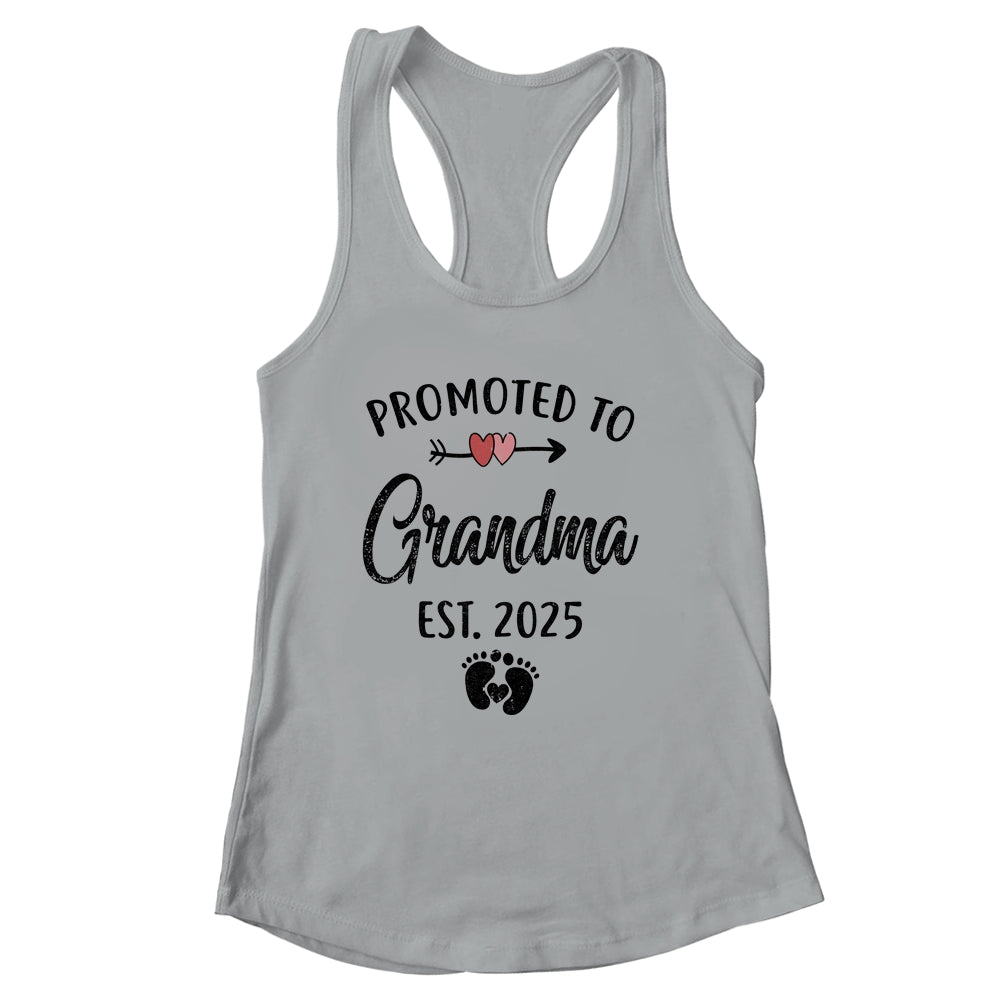 Promoted To Grandma Est 2025 First Time Mothers Day Shirt & Tank Top | siriusteestore