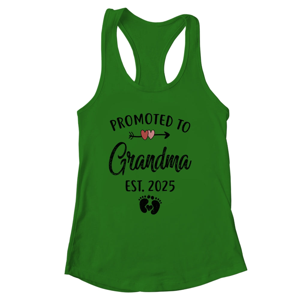 Promoted To Grandma Est 2025 First Time Mothers Day Shirt & Tank Top | siriusteestore