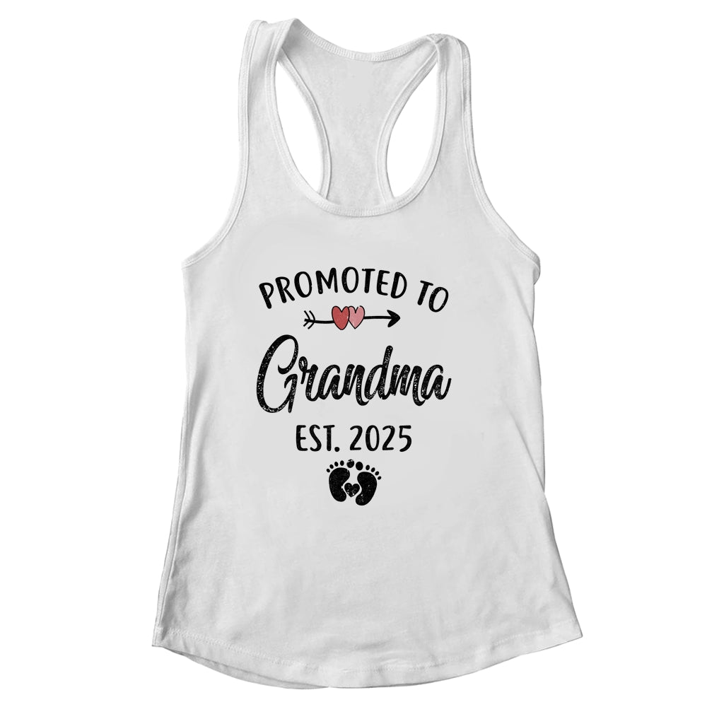 Promoted To Grandma Est 2025 First Time Mothers Day Shirt & Tank Top | siriusteestore