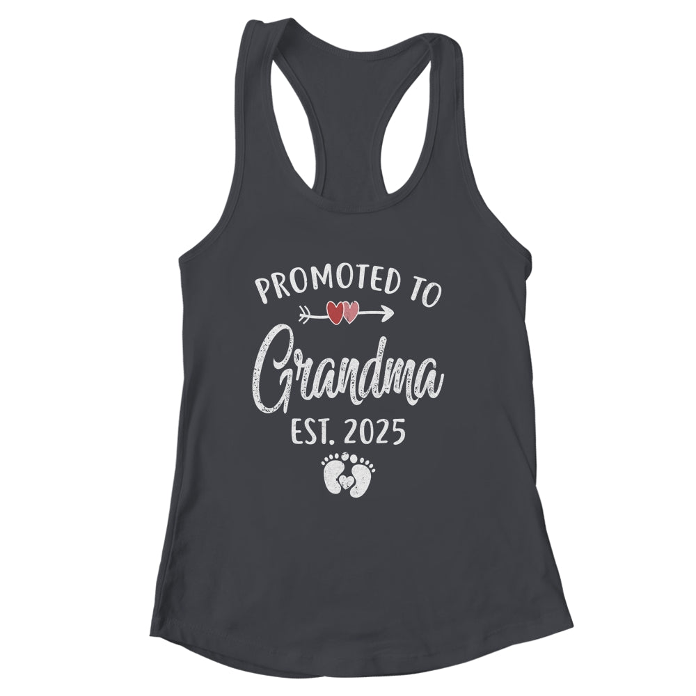 Promoted To Grandma Est 2025 Funny First Time Mothers Day Shirt & Tank Top | siriusteestore
