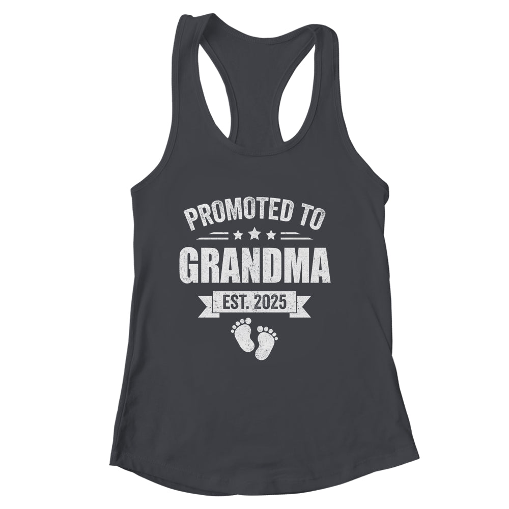 Promoted To Grandma Est 2025 Mothers Day First Time New Shirt & Tank Top | siriusteestore
