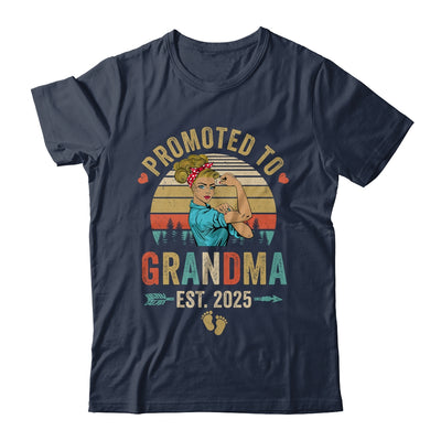 Promoted To Grandma Est 2025 Retro First Time Grandma Shirt & Tank Top | siriusteestore