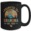 Promoted To Grandma Est 2025 Retro First Time Grandma Mug | siriusteestore