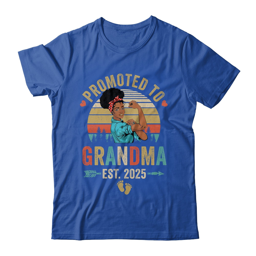Promoted To Grandma Est 2025 Vintage First Time Grandma Shirt & Tank Top | siriusteestore