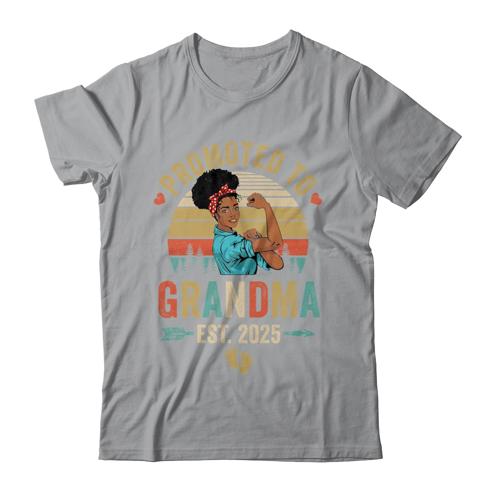 Promoted To Grandma Est 2025 Vintage First Time Grandma Shirt & Tank Top | siriusteestore