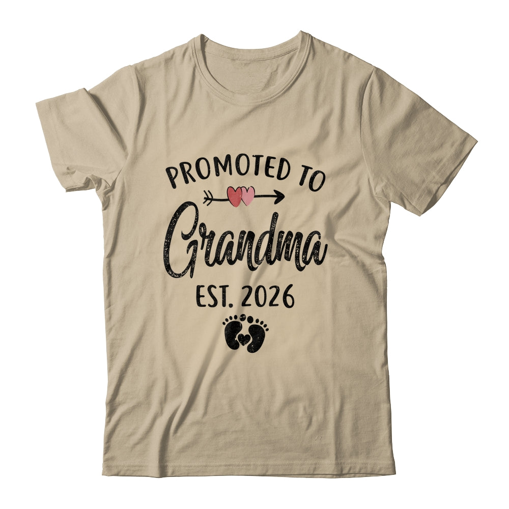 Promoted To Grandma Est 2026 First Time Mothers Day Shirt & Hoodie | siriusteestore