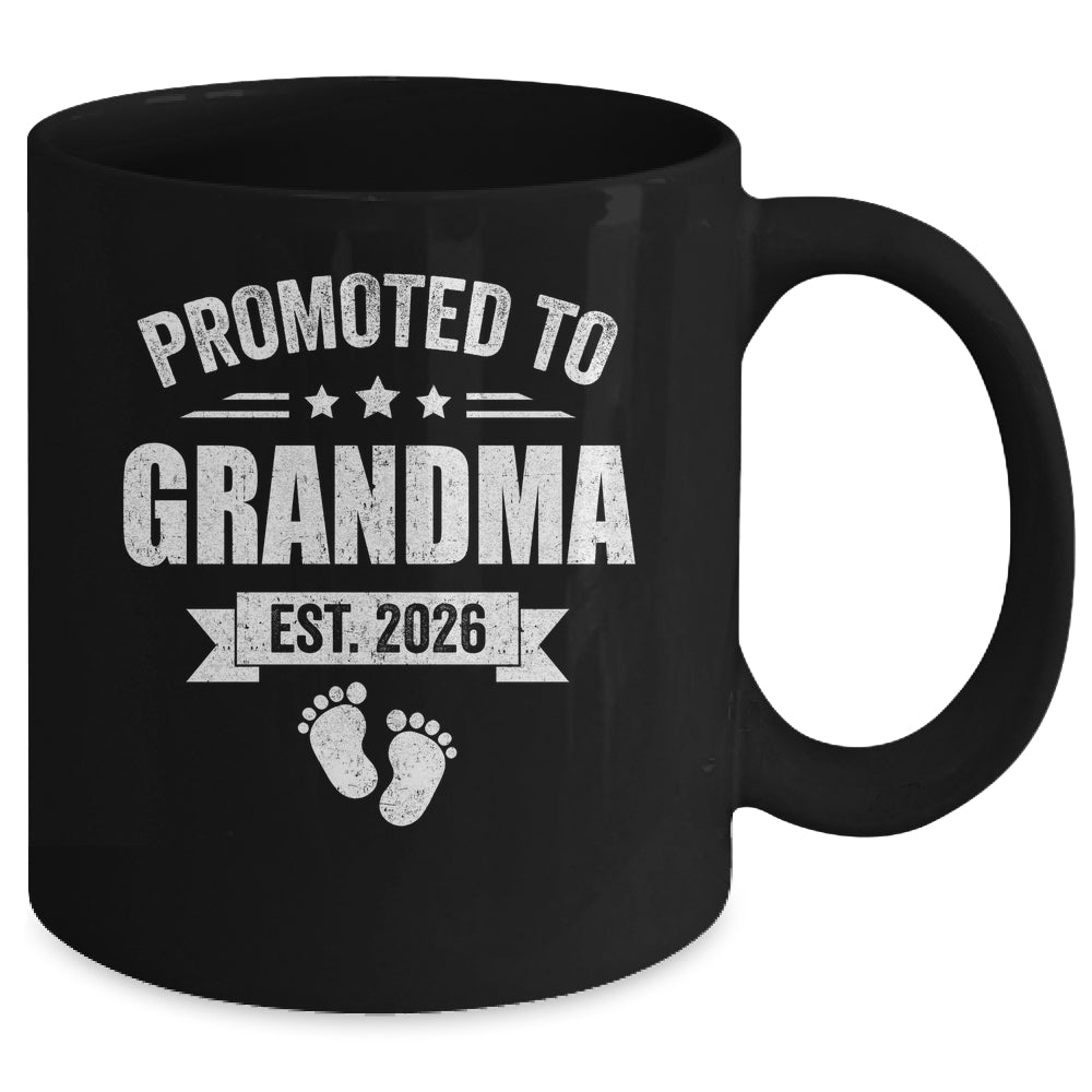 Promoted To Grandma Est 2026 Mothers Day First Time New Mug | siriusteestore
