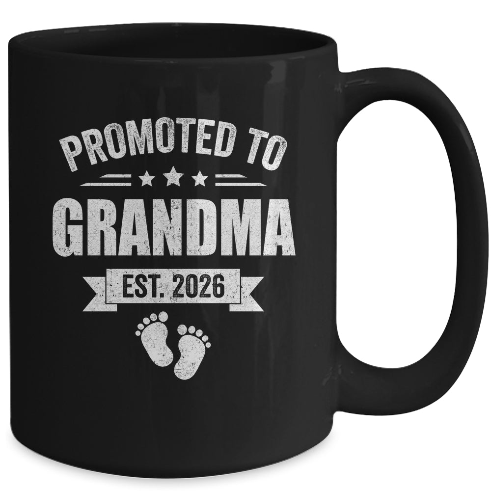 Promoted To Grandma Est 2026 Mothers Day First Time New Mug | siriusteestore