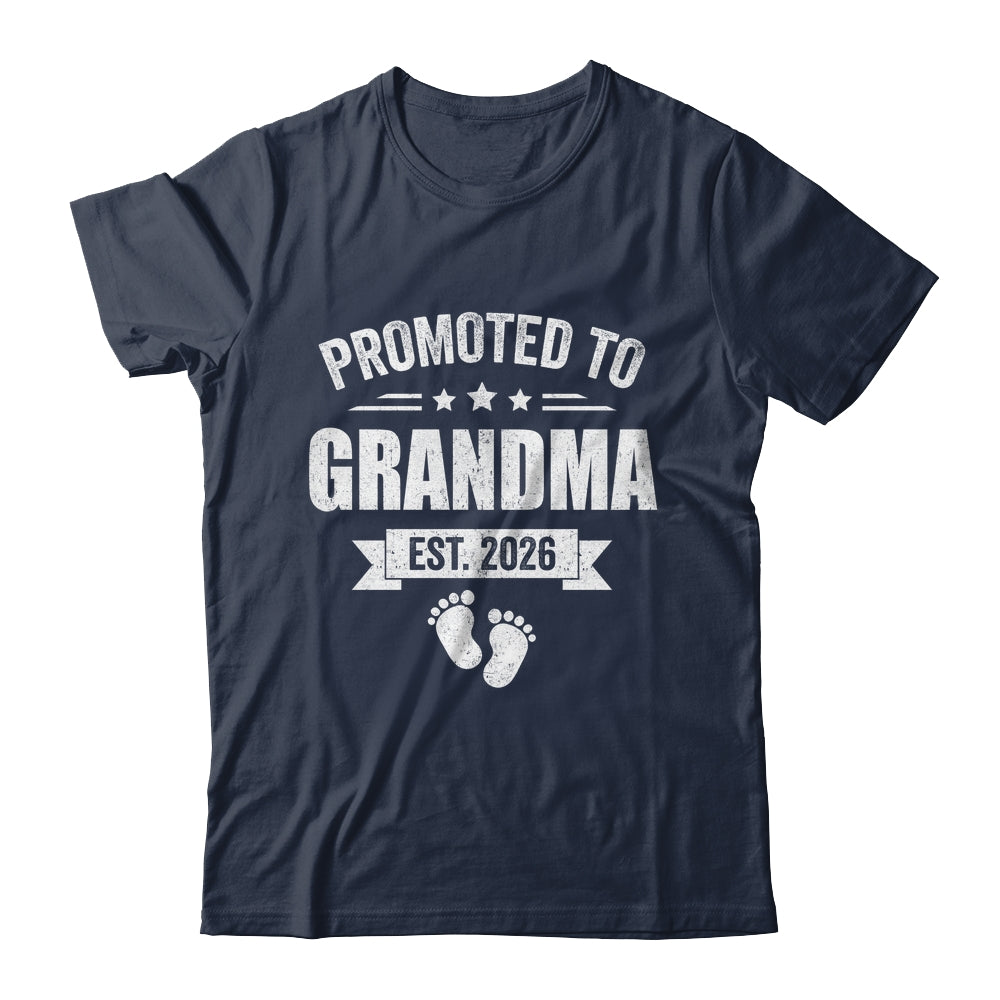 Promoted To Grandma Est 2026 Mothers Day First Time New Shirt & Hoodie | siriusteestore