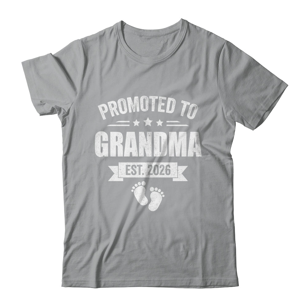 Promoted To Grandma Est 2026 Mothers Day First Time New Shirt & Hoodie | siriusteestore