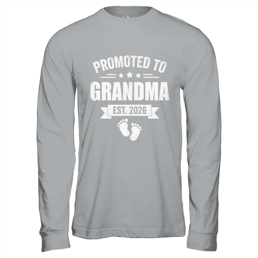 Promoted To Grandma Est 2026 Mothers Day First Time New Shirt & Hoodie | siriusteestore