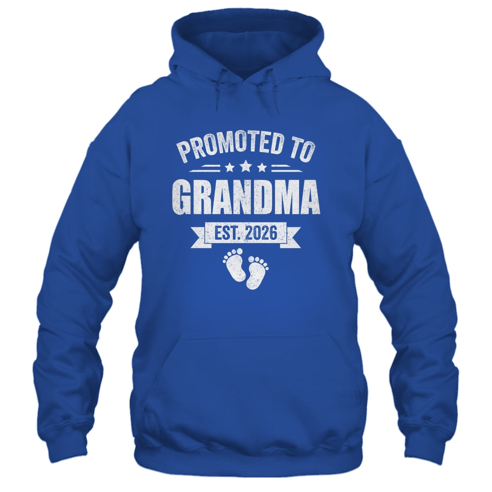 Promoted To Grandma Est 2026 Mothers Day First Time New Shirt & Hoodie | siriusteestore