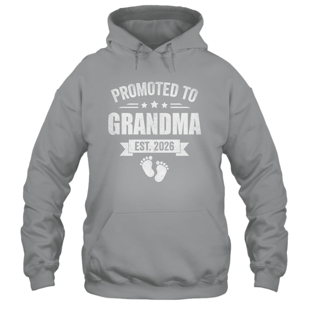 Promoted To Grandma Est 2026 Mothers Day First Time New Shirt & Hoodie | siriusteestore