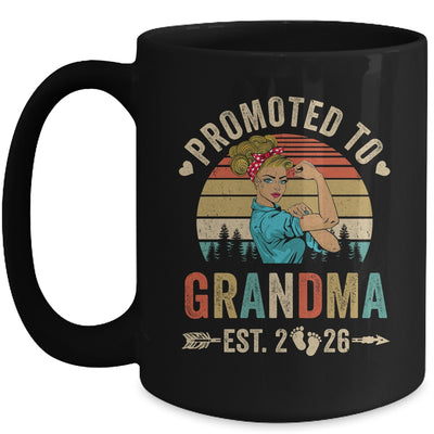 Promoted To Grandma Est 2026 Retro First Time Grandma Mug | siriusteestore