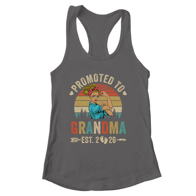 Promoted To Grandma Est 2026 Retro First Time Grandma Shirt & Tank Top | siriusteestore
