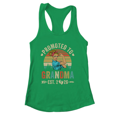 Promoted To Grandma Est 2026 Retro First Time Grandma Shirt & Tank Top | siriusteestore