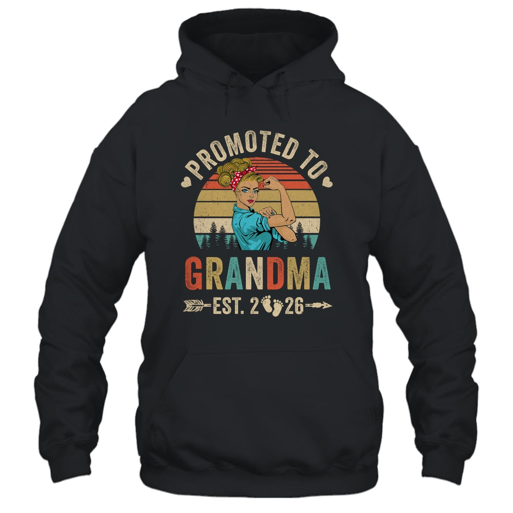 Promoted To Grandma Est 2026 Retro First Time Grandma Shirt & Tank Top | siriusteestore