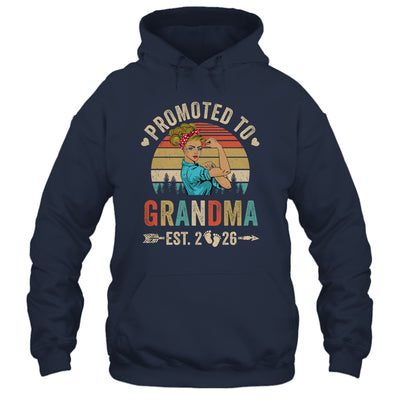 Promoted To Grandma Est 2026 Retro First Time Grandma Shirt & Tank Top | siriusteestore