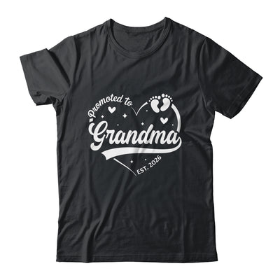 Promoted To Grandma Est 2026 Soon To Be New Grandmom Heart Shirt & Tank Top | siriusteestore
