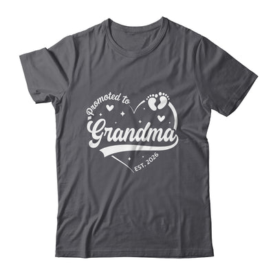 Promoted To Grandma Est 2026 Soon To Be New Grandmom Heart Shirt & Tank Top | siriusteestore