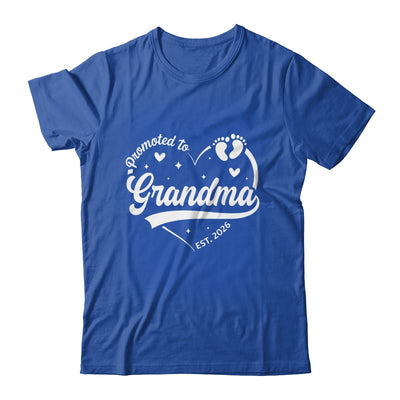 Promoted To Grandma Est 2026 Soon To Be New Grandmom Heart Shirt & Tank Top | siriusteestore