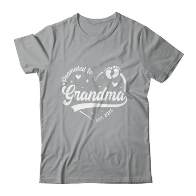 Promoted To Grandma Est 2026 Soon To Be New Grandmom Heart Shirt & Tank Top | siriusteestore