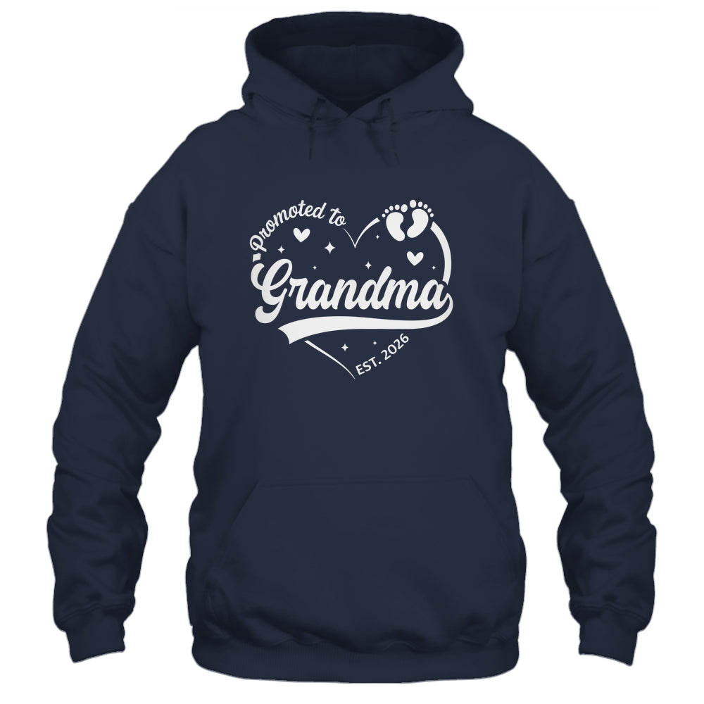 Promoted To Grandma Est 2026 Soon To Be New Grandmom Heart Shirt & Tank Top | siriusteestore