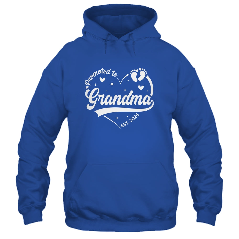 Promoted To Grandma Est 2026 Soon To Be New Grandmom Heart Shirt & Tank Top | siriusteestore