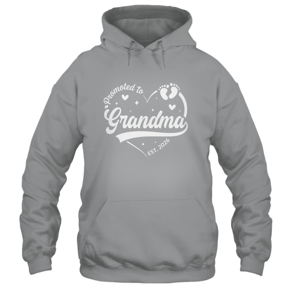 Promoted To Grandma Est 2026 Soon To Be New Grandmom Heart Shirt & Tank Top | siriusteestore