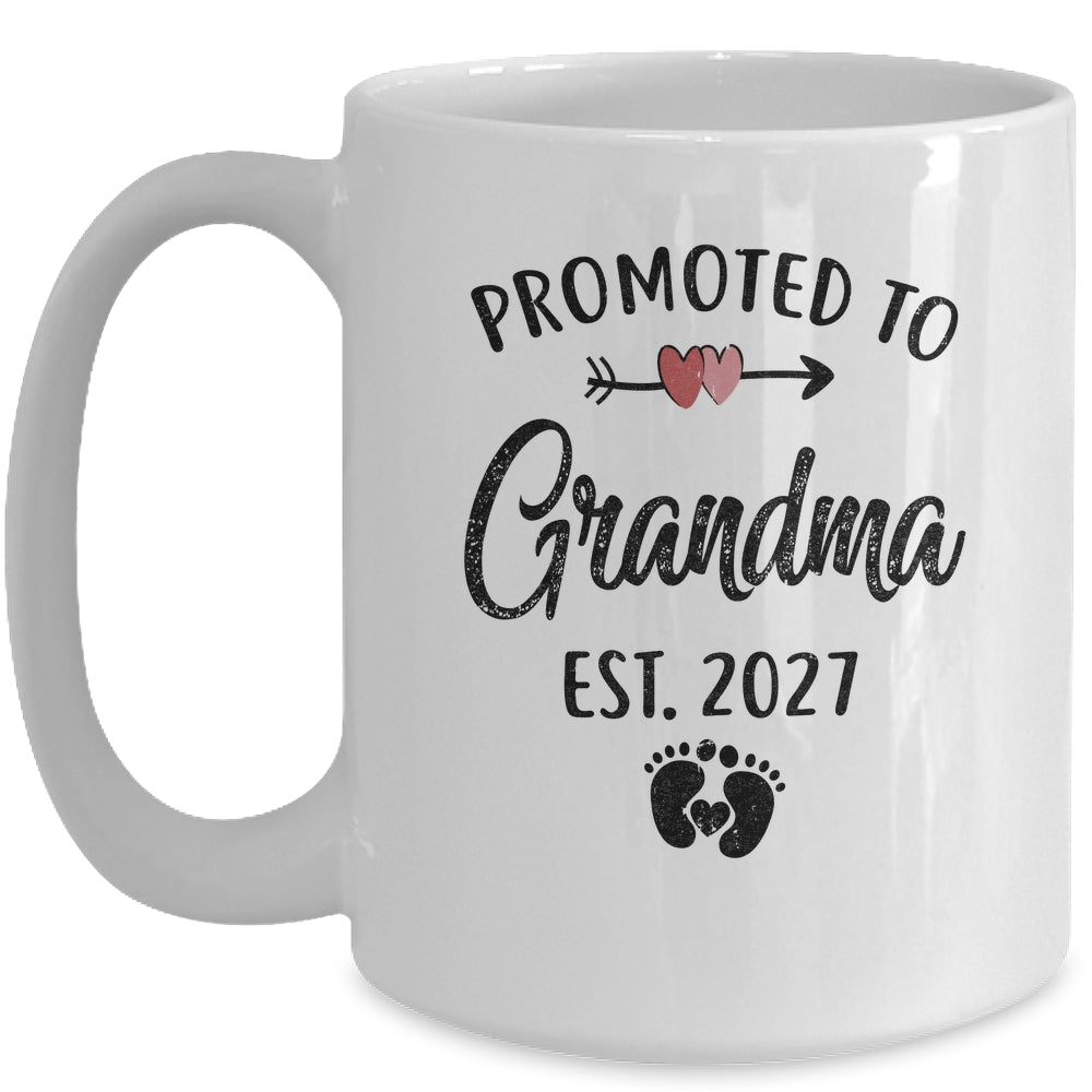 Promoted To Grandma Est 2027 First Time Mothers Day Mug | siriusteestore