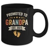 Promoted To Grandpa 2025 Retro Soon To Be Grandpa Est 2025 Mug | siriusteestore